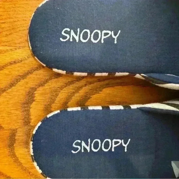 ๐ 6/$60 Snoopy Peanuts Stripes Grey Blue Hello Weekend Kids 3/4 Womenโs 5/5.5 - Picture 4 of 7